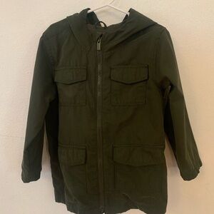Old Navy Kids Dark Green Hooded Jacket